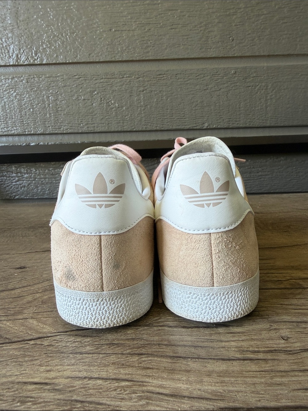 Adidas Gazelle Men's Suede Sneakers in Light Pink and White size 12 - Picture 6 of 11